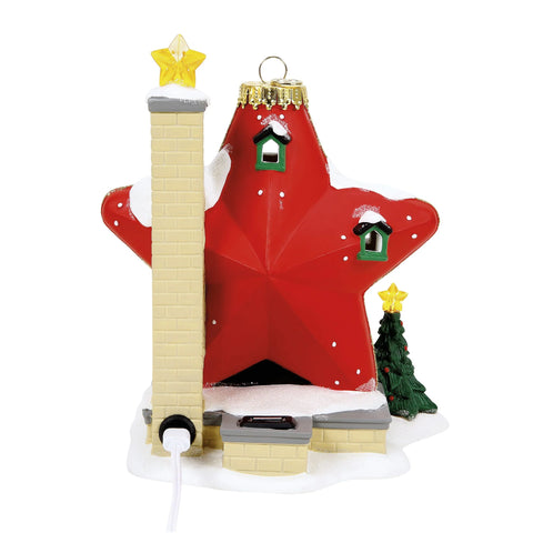 North Pole Series Village - Sparkle Star House Figurine, 7.24"