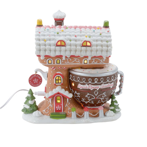 North Pole Series Village - Piper's Piping Academy Figurine, 6.5"