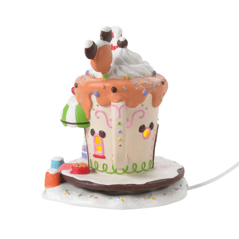 Disney Village - Mickey's Peppermint Cafe Figurine, 6.3"