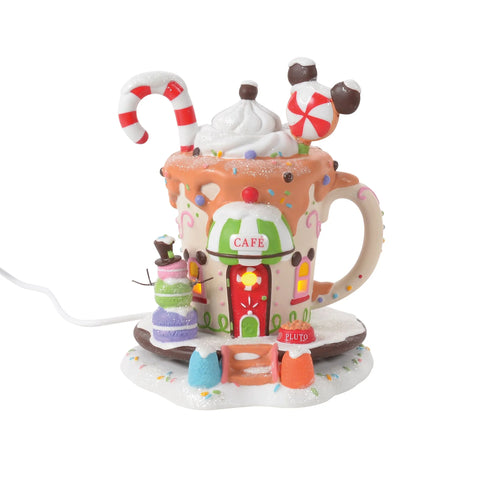 Disney Village - Mickey's Peppermint Cafe Figurine, 6.3"