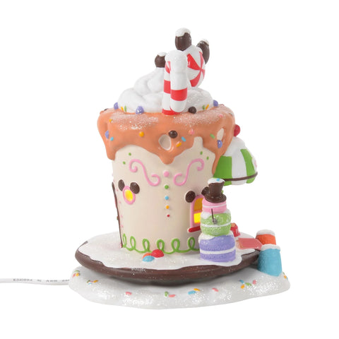 Disney Village - Mickey's Peppermint Cafe Figurine, 6.3"