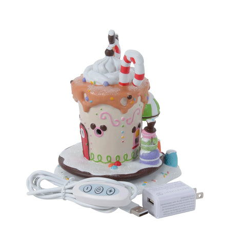 Disney Village - Mickey's Peppermint Cafe Figurine, 6.3"