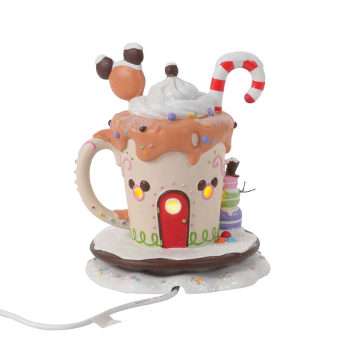 Disney Village - Mickey's Peppermint Cafe Figurine, 6.3"