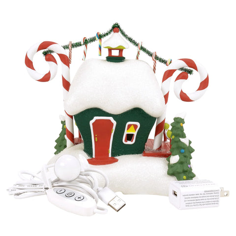 Grinch Village - Who-Ville Candy Cane Twisters Figurine, 7"