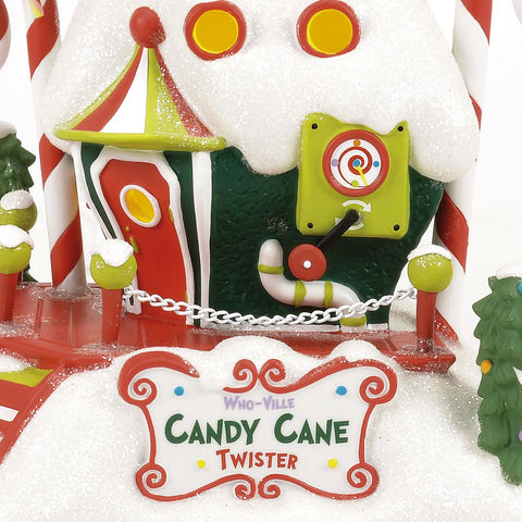Grinch Village - Who-Ville Candy Cane Twisters Figurine, 7"