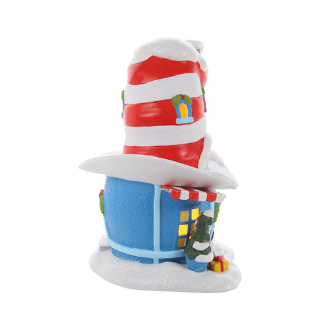 Grinch Village - Cat In The Hat Haberdashery Figurine, 8.25"