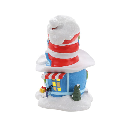Grinch Village - Cat In The Hat Haberdashery Figurine, 8.25"