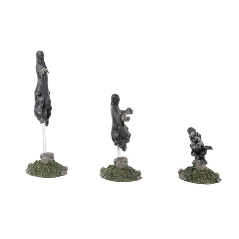 Harry Potter Village - Dementors Figurines, 7.4" (Set of 3)