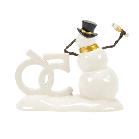 The Original Snow Village - 50th Lucky The Snowman 2026 Figurine, 3.35"