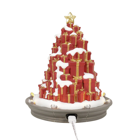 Village Accessories - A Season Of Giving Tree Figurine, 6.5"