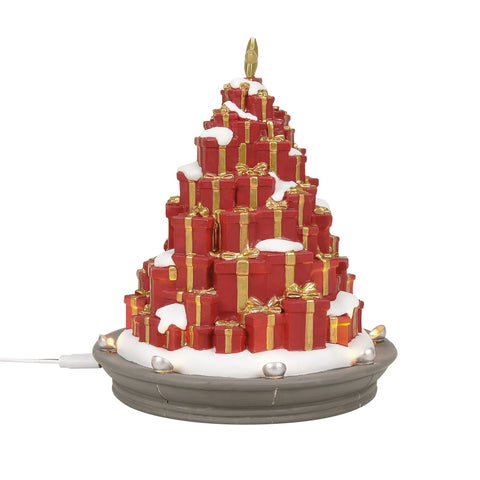 Village Accessories - A Season Of Giving Tree Figurine, 6.5"