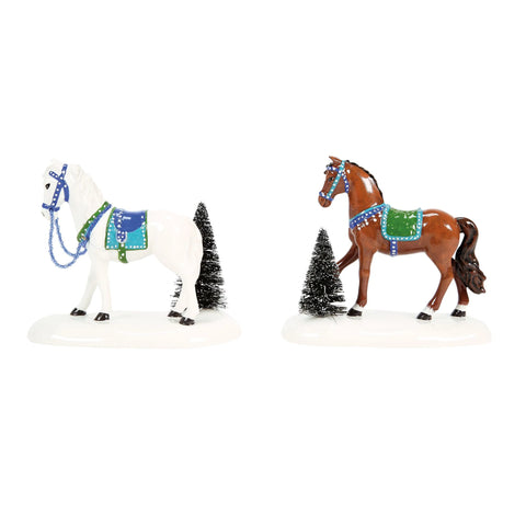 Village Accessories - Holiday Trotters Figurines, 4.13" (Set of 2)