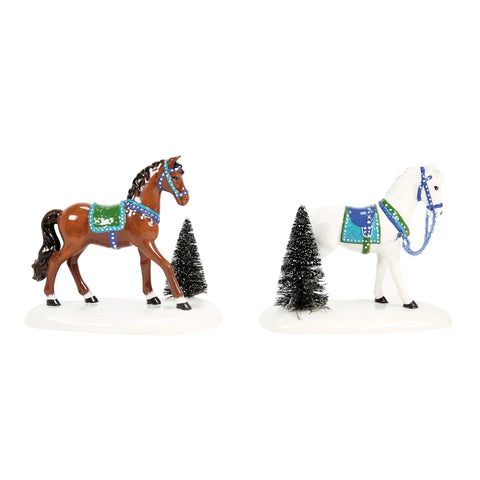Village Accessories - Holiday Trotters Figurines, 4.13" (Set of 2)