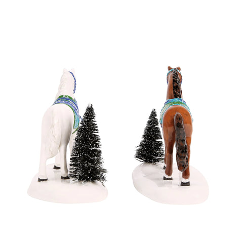 Village Accessories - Holiday Trotters Figurines, 4.13" (Set of 2)