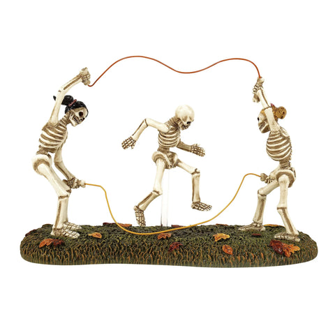 Snow Village Halloween - Bones Double Dutch Figurine, 5"