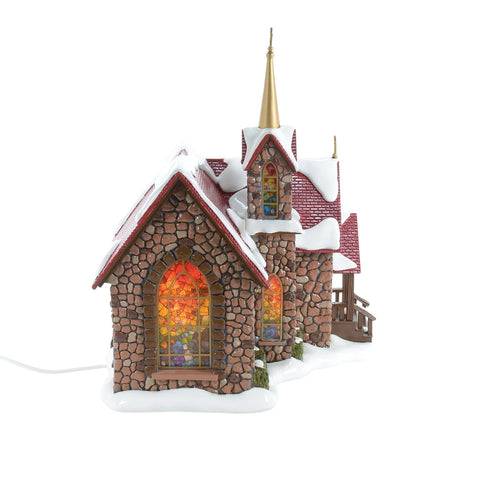 The Original Snow Village - 50th Chapel Of Abundant Grace Figurine, 10.5"