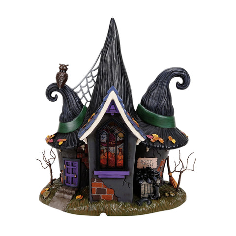 Snow Village Halloween - 50th Temple of Enlightened Hag Figurine, 10.24"
