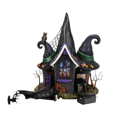 Snow Village Halloween - 50th Temple of Enlightened Hag Figurine, 10.24"