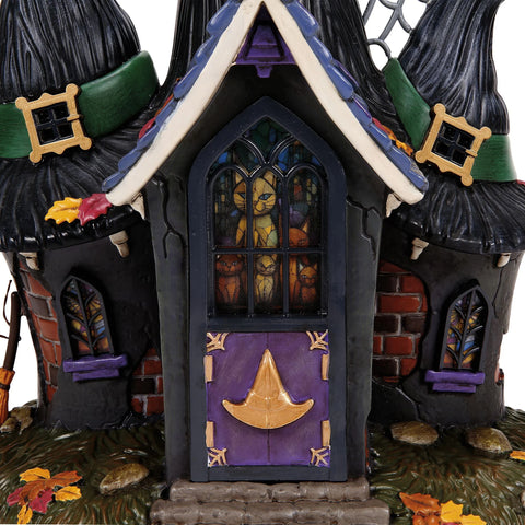 Snow Village Halloween - 50th Temple of Enlightened Hag Figurine, 10.24"