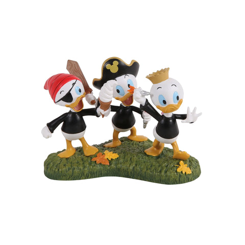 Disney Village - Huey Dewey Louie Take A Chance Figurine, 2.36"