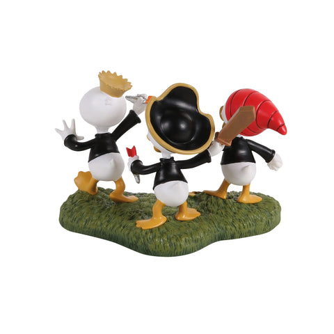 Disney Village - Huey Dewey Louie Take A Chance Figurine, 2.36"