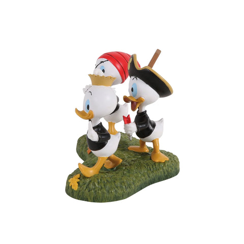 Disney Village - Huey Dewey Louie Take A Chance Figurine, 2.36"