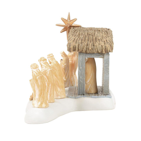 The Original Snow Village - 50th A Lamb In The City Nativity Scene, 3"