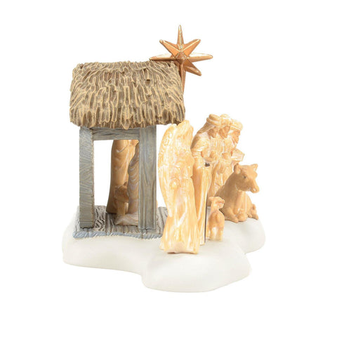 The Original Snow Village - 50th A Lamb In The City Nativity Scene, 3"