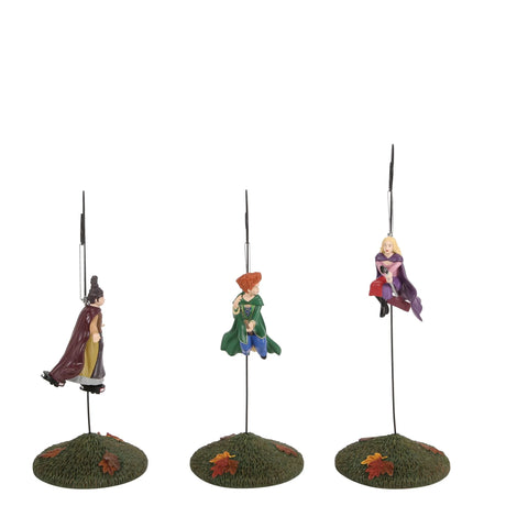 Hot Properties Village - On Modern Brooms Figurines, 10" (Set of 3)
