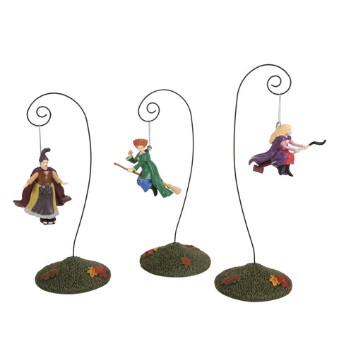 Hot Properties Village - On Modern Brooms Figurines, 10" (Set of 3)