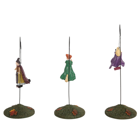 Hot Properties Village - On Modern Brooms Figurines, 10" (Set of 3)