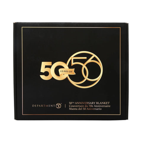 Deparment 56 50th Anniversary Blanket, 60"