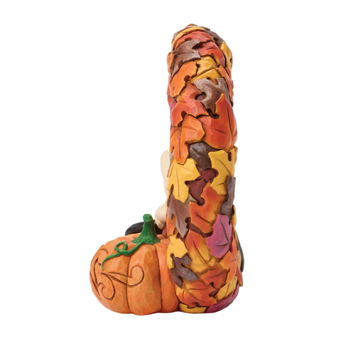 Jim Shore Snoopy on Fall Wreath Figurine, 6"