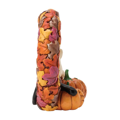 Jim Shore Snoopy on Fall Wreath Figurine, 6"