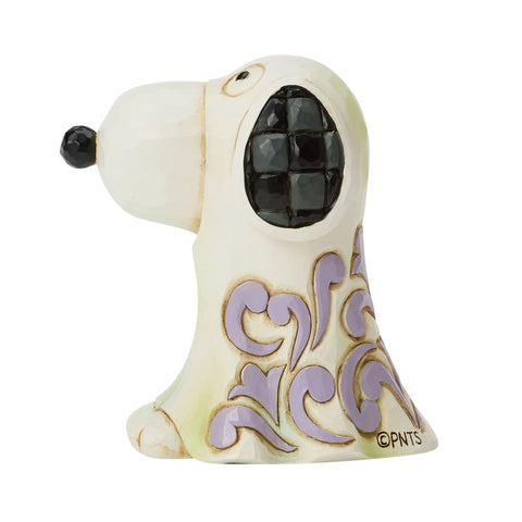 Jim Shore Peanuts Snoopy Ghost Mini Figurine, 3"