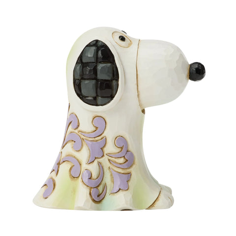 Jim Shore Peanuts Snoopy Ghost Mini Figurine, 3"