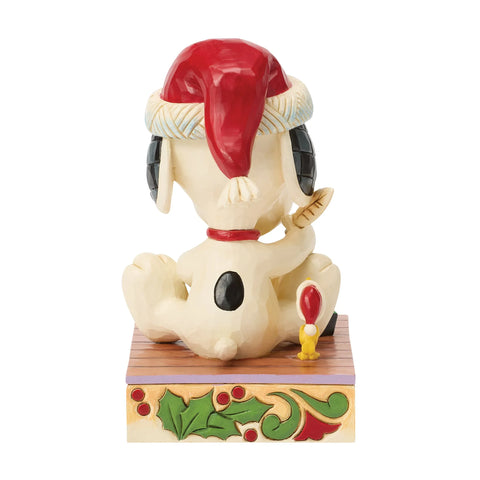 Jim Shore Peanuts Snoopy Christmas List Figurine, 5.1"