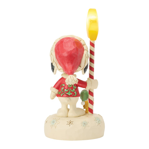 Jim Shore Peanuts Snoopy Light Up Star Staff Figurine, 7"