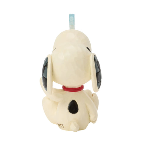 Jim Shore Peanuts Snoopy Snowflake on Nose Mini Figurine, 3"