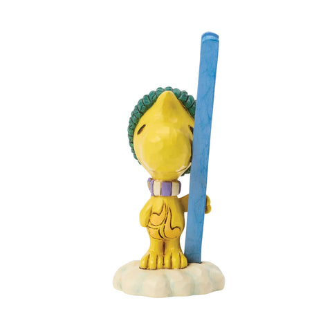 Jim Shore Peanuts Woodstock with Skis Mini Figurine, 3.3"