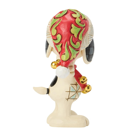 Jim Shore Peanuts Snoopy with Bells Mini Figurine, 3.25"