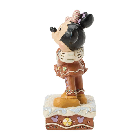 Jim Shore Disney Traditions Mickey and Minnie Gingerbread Figurine, 6.25"