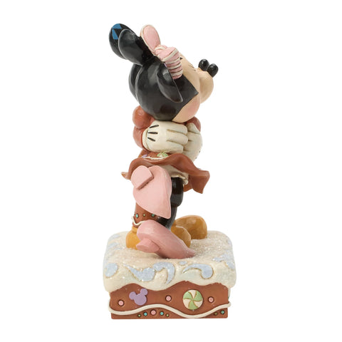 Jim Shore Disney Traditions Mickey and Minnie Gingerbread Figurine, 6.25"