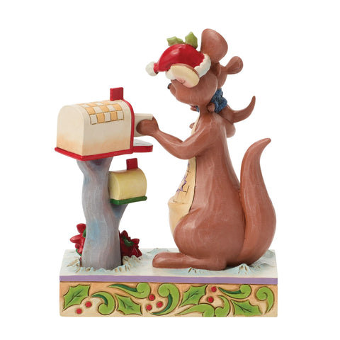 Jim Shore Disney Traditions Kanga & Roo Christmas Figurine, 5.25"