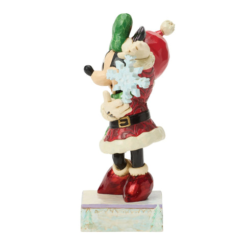 Jim Shore Disney Traditions Minnie with Snowflake Figurine, 5.5"