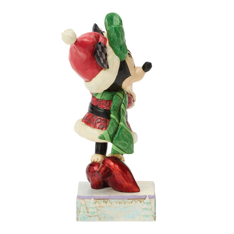Jim Shore Disney Traditions Minnie with Snowflake Figurine, 5.5"
