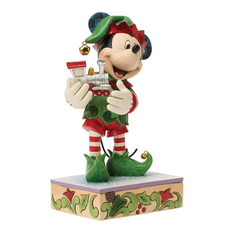 Jim Shore Disney Traditions Mickey Elf Special Edition Figurine, 7.75"