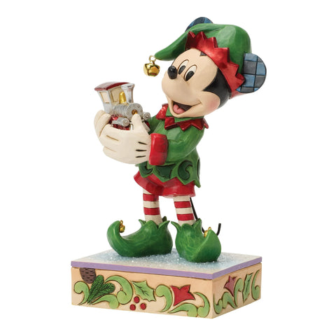 Jim Shore Disney Traditions Mickey Elf Special Edition Figurine, 7.75"