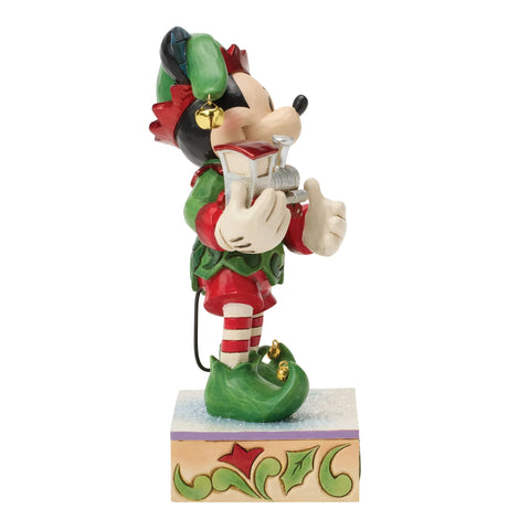 Jim Shore Disney Traditions Mickey Elf Special Edition Figurine, 7.75"