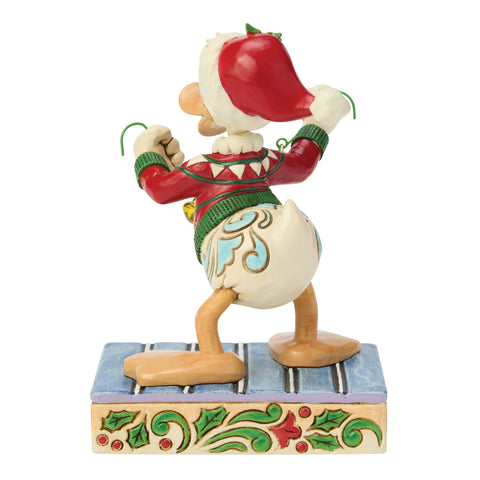 Jim Shore Disney Traditions Donald Duck with Bells Figurine, 4.75"